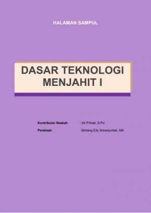 Dasar Teknologi Menjahit 1
